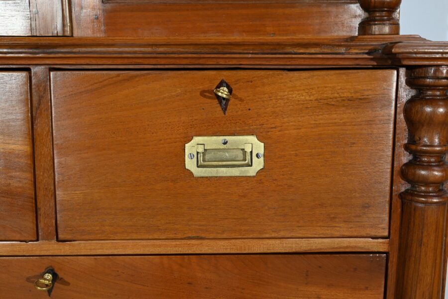 Commode Vitrine en Teck – Fin XIXe – Image 15
