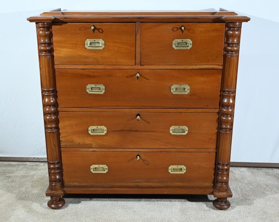 Commode Vitrine en Teck – Fin XIXe – Image 42
