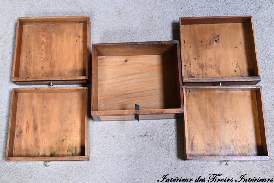 Exceptionnel Bureau Cylindre Vitrine en Bois Précieux – Fin XVIIIe – Image 25