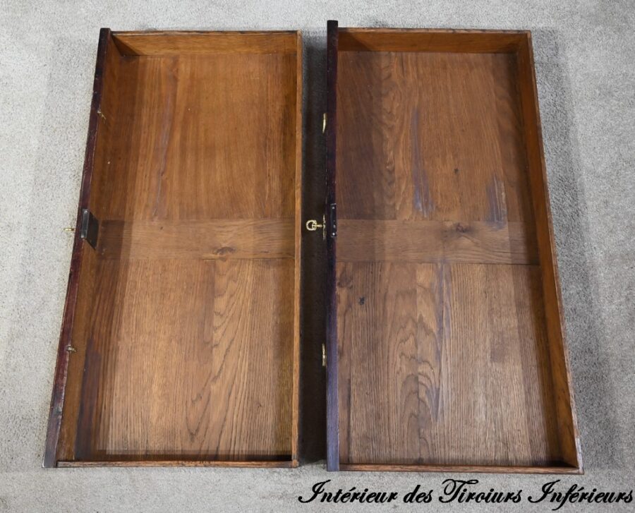 Exceptionnel Bureau Cylindre Vitrine en Bois Précieux – Fin XVIIIe – Image 27
