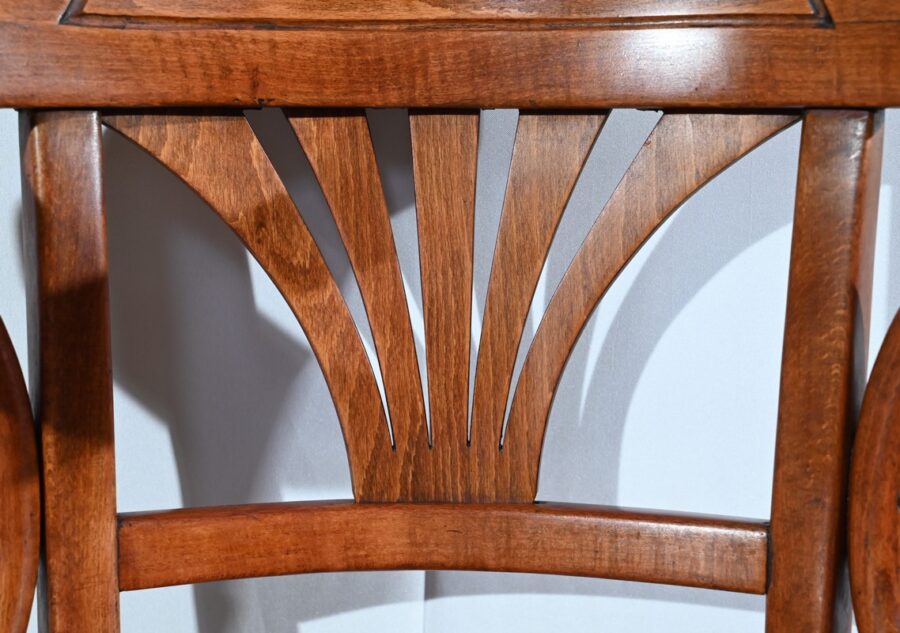 Fauteuil de Bureau en Hêtre, estampillé J&J Kohn – Début XXe – Image 11