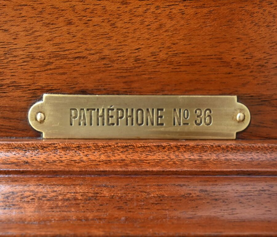 Gramophone « Pathéphone N°36 » en Acajou – 1914 – Image 23