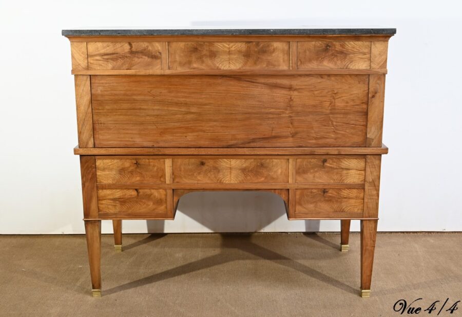 Important Bureau Cylindre de Propriété en Noyer, époque Directoire – Début XIXe – Image 29