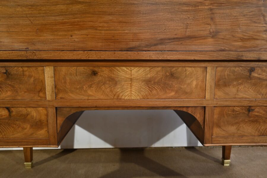 Important Bureau Cylindre de Propriété en Noyer, époque Directoire – Début XIXe – Image 32