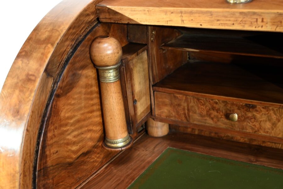Important Bureau Cylindre de Propriété en Noyer, époque Directoire – Début XIXe – Image 44