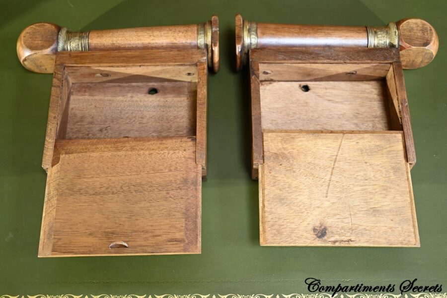 Important Bureau Cylindre de Propriété en Noyer, époque Directoire – Début XIXe – Image 46