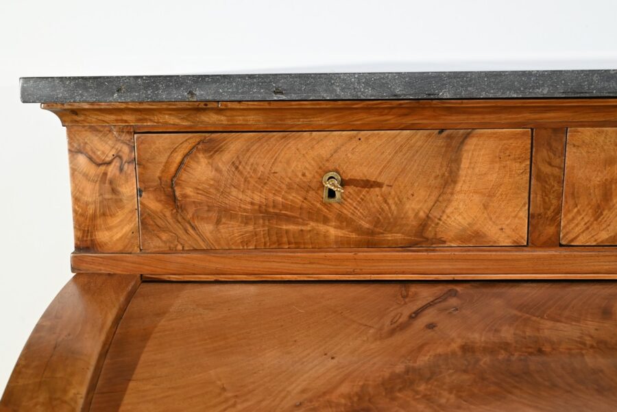Important Bureau Cylindre de Propriété en Noyer, époque Directoire – Début XIXe – Image 9