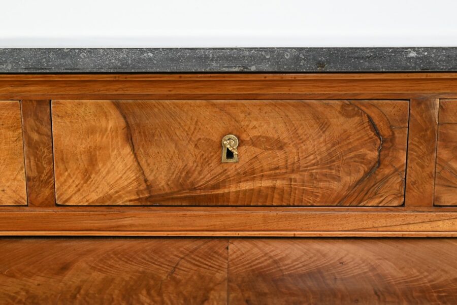 Important Bureau Cylindre de Propriété en Noyer, époque Directoire – Début XIXe – Image 10