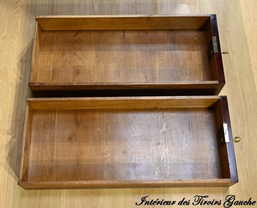 Important Bureau de Propriété en Ronce d’Acajou, époque Restauration – Début XIXe – Image 22