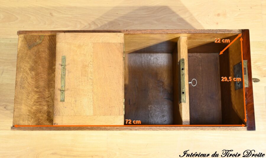 Important Bureau de Propriété en Ronce d’Acajou, époque Restauration – Début XIXe – Image 36