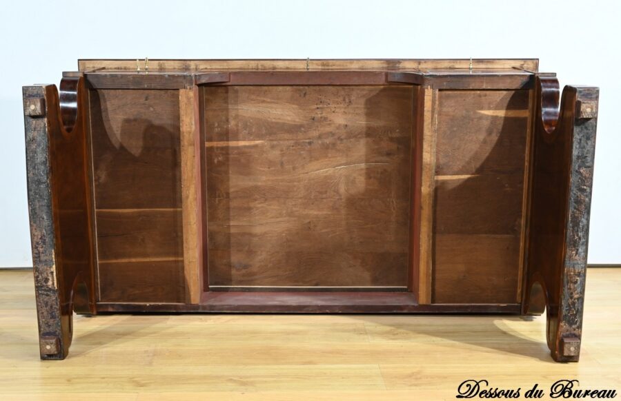 Important Bureau de Propriété en Ronce d’Acajou, époque Restauration – Début XIXe – Image 37