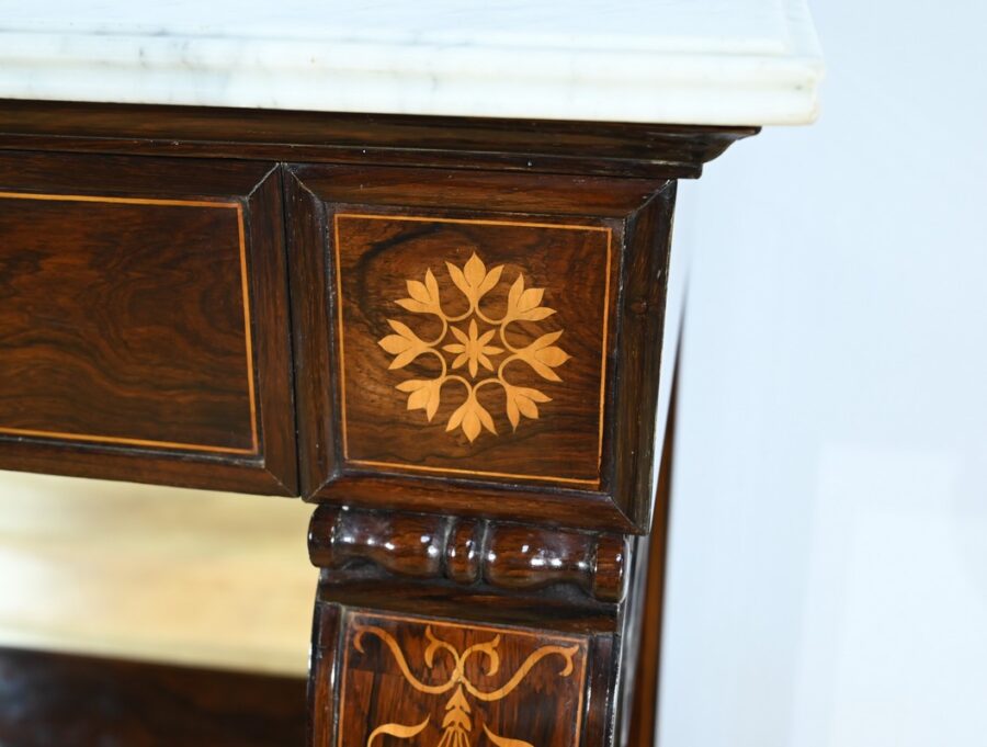Importante Console de Prestige en Palissandre, époque Charles X – Début XIXe – Image 11