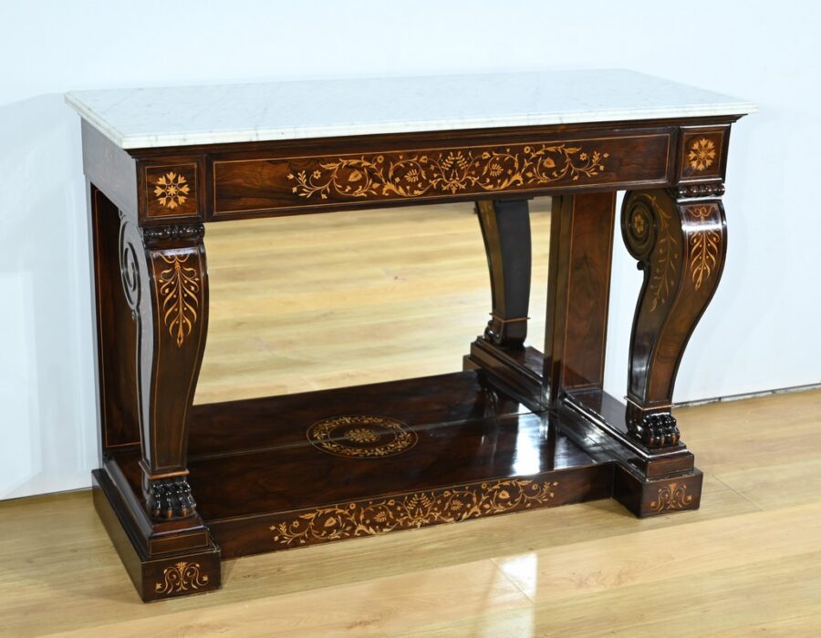 Importante Console de Prestige en Palissandre, époque Charles X – Début XIXe – Image 3