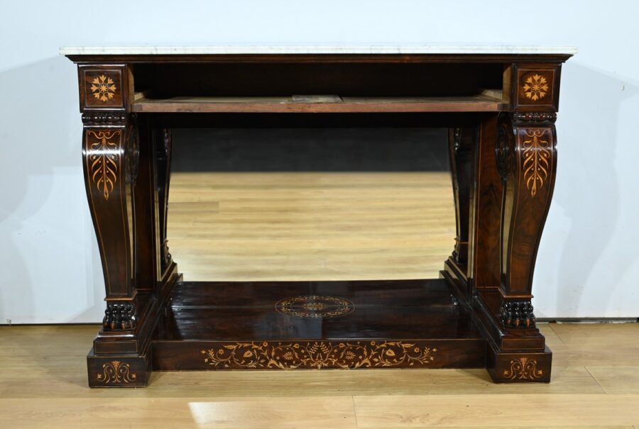 Importante Console de Prestige en Palissandre, époque Charles X – Début XIXe – Image 25