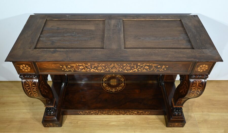 Importante Console de Prestige en Palissandre, époque Charles X – Début XIXe – Image 31