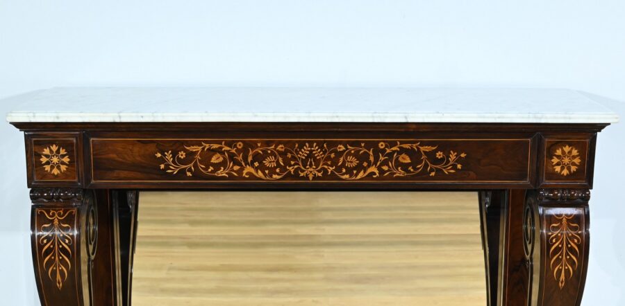 Importante Console de Prestige en Palissandre, époque Charles X – Début XIXe – Image 8