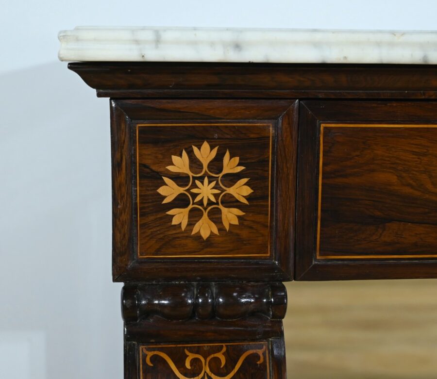 Importante Console de Prestige en Palissandre, époque Charles X – Début XIXe – Image 9