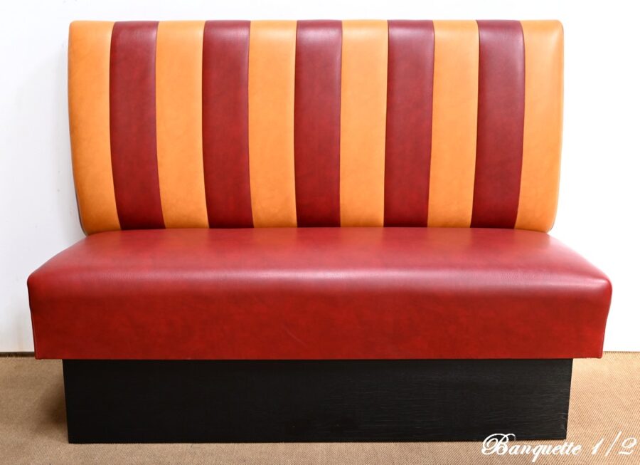 Paire de Banquette de Bistrot en Simili Cuir – 1970 – Image 6