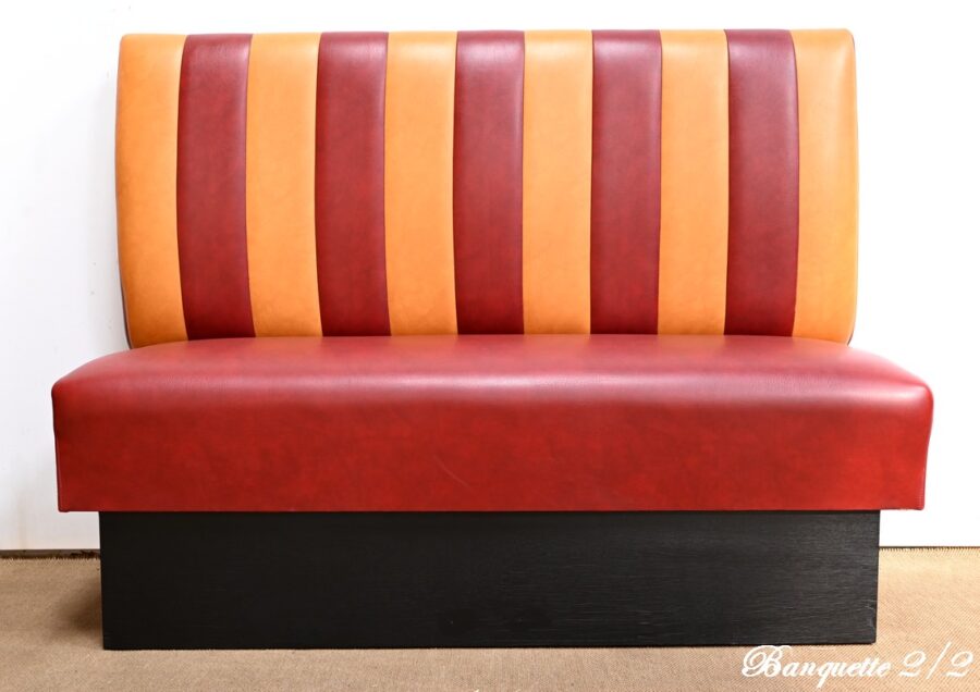 Paire de Banquette de Bistrot en Simili Cuir – 1970 – Image 7