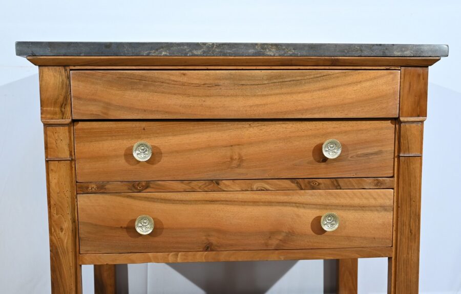 Petite Commode Chiffonnière de Propriété en Noyer, époque Directoire – Début XIXe – Image 15