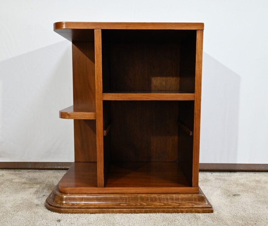 Petite Table de Chevet en Noyer, Art Déco – 1920 – Image 21