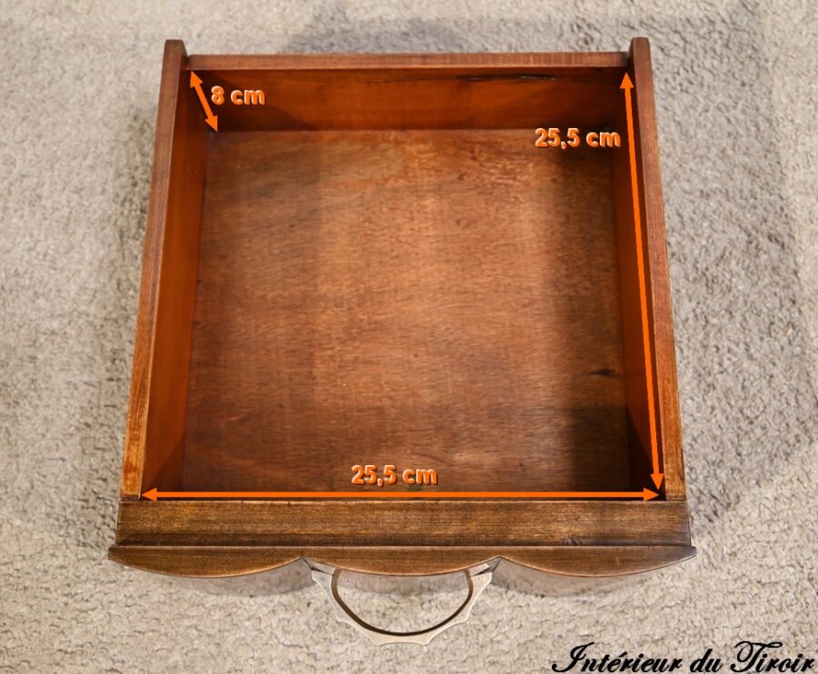Petite Table de Chevet en Noyer, Art Déco – 1920 – Image 25