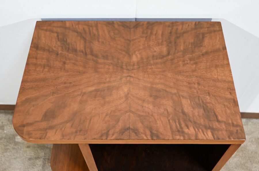 Petite Table de Chevet en Noyer, Art Déco – 1920 – Image 5