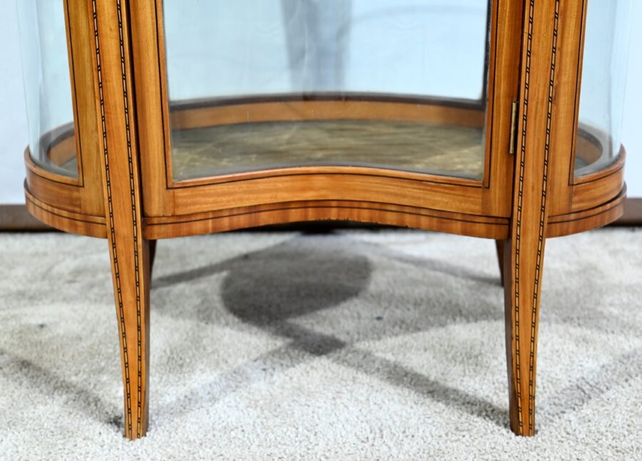 Petite Vitrine Rognon en Acajou Jaune – 1910 – Image 12
