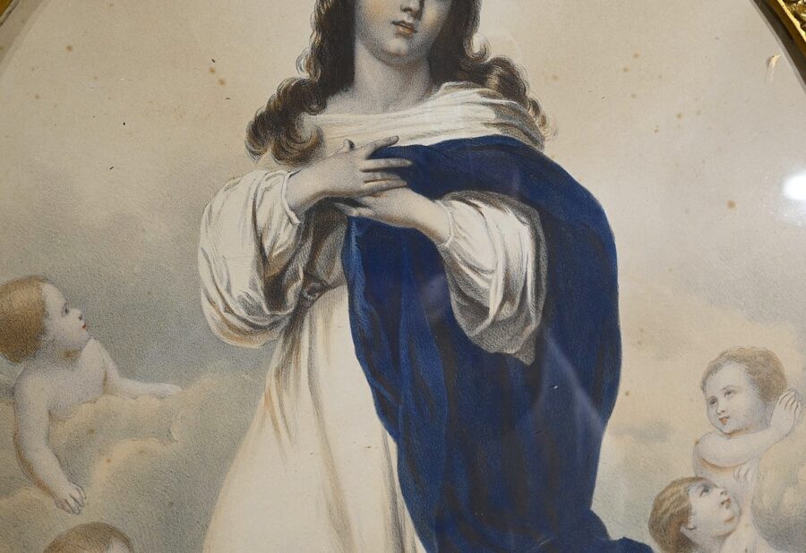 Paire d’Importantes Gravures « L’Immaculée Conception » - Fin XIXe – Image 16