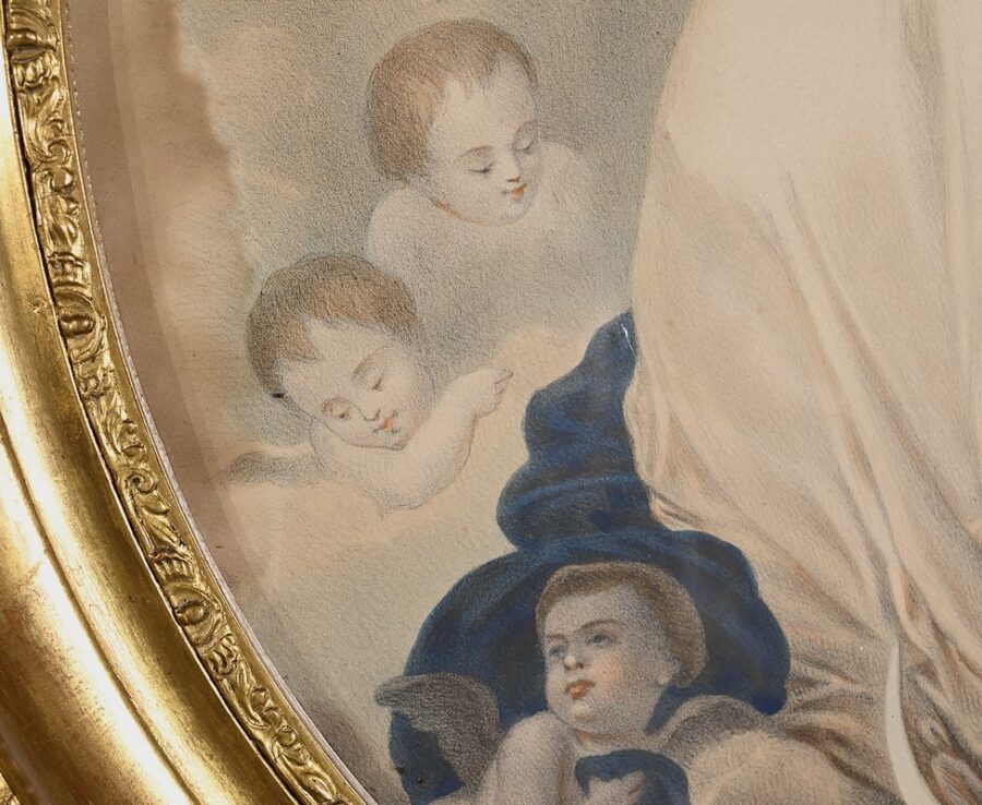 Paire d’Importantes Gravures « L’Immaculée Conception » - Fin XIXe – Image 18