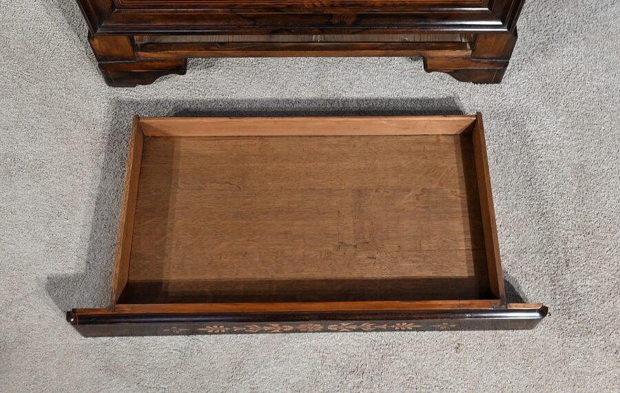 Petite Commode en Palissandre de Rio et Marqueteries, époque Charles X - Début XIXe – Image 23