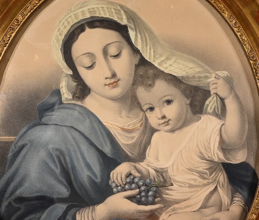 Paire d’Importantes Gravures « L’Immaculée Conception » - Fin XIXe – Image 7