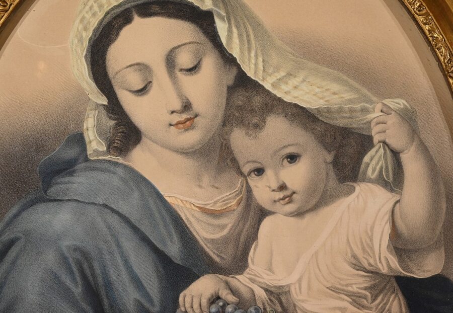Paire d’Importantes Gravures « L’Immaculée Conception » - Fin XIXe – Image 8