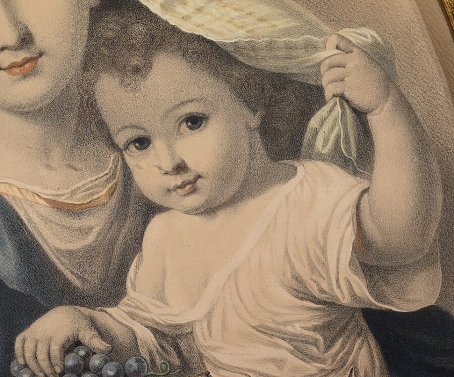 Paire d’Importantes Gravures « L’Immaculée Conception » - Fin XIXe – Image 10