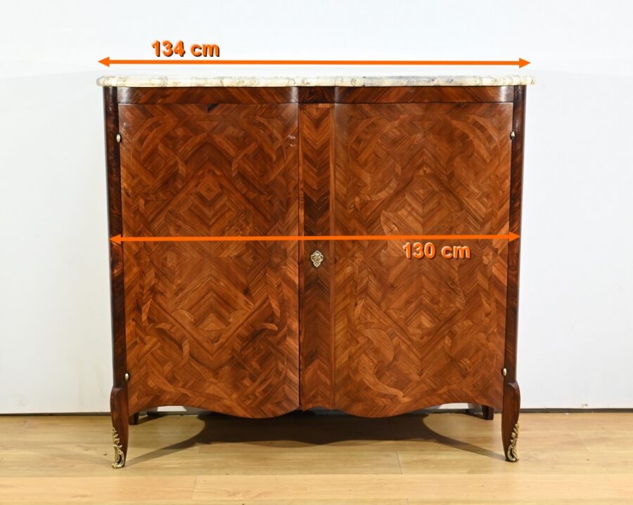 Buffet à Hauteur d’Appui en Bois de Rose et Palissandre, style Louis XV – Début XXe – Image 29