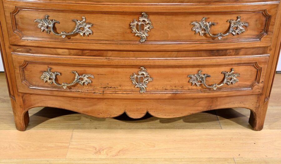 Commode en Merisier Massif, époque Transition Louis XIV / Régence – Début XVIIIe – Image 13