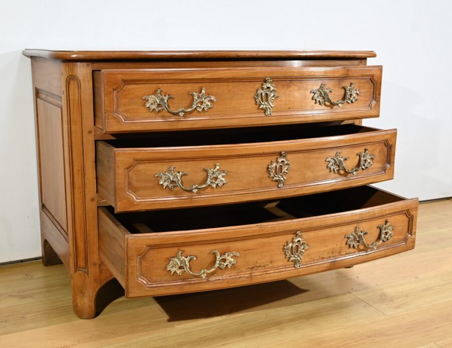 Commode en Merisier Massif, époque Transition Louis XIV / Régence – Début XVIIIe – Image 21