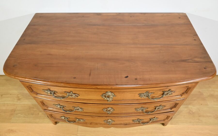 Commode en Merisier Massif, époque Transition Louis XIV / Régence – Début XVIIIe – Image 6
