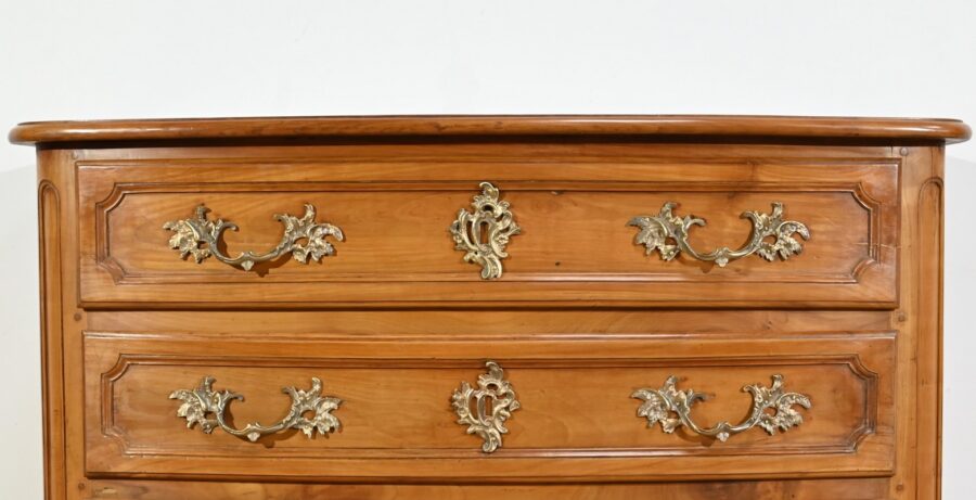 Commode en Merisier Massif, époque Transition Louis XIV / Régence – Début XVIIIe – Image 9