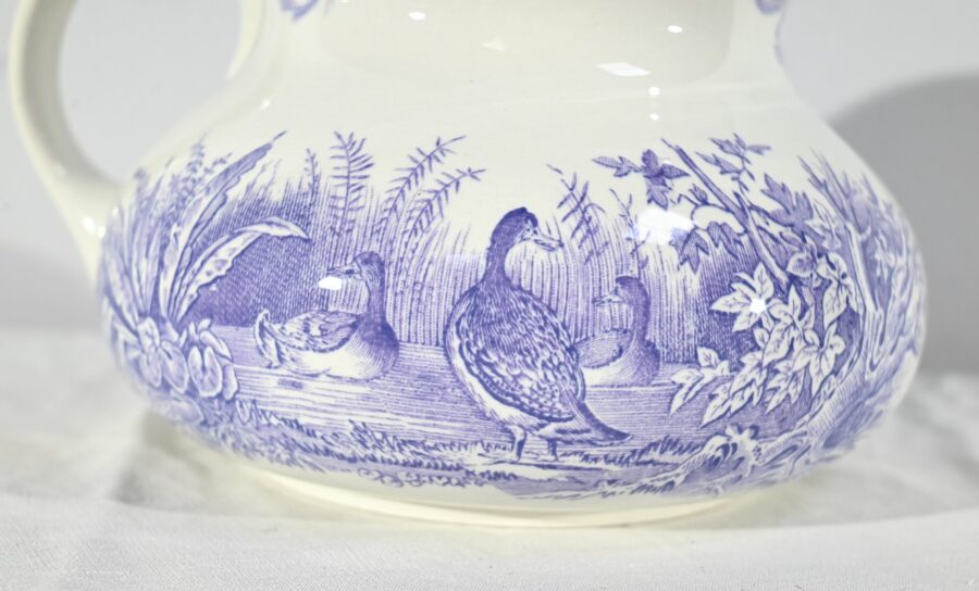 Ensemble de Toilette en Céramique de Sarreguemines, Collection Canards – Fin XIXe – Image 10
