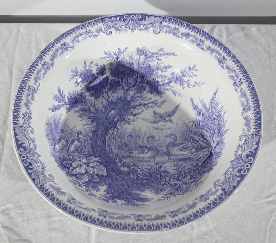 Ensemble de Toilette en Céramique de Sarreguemines, Collection Canards – Fin XIXe – Image 12