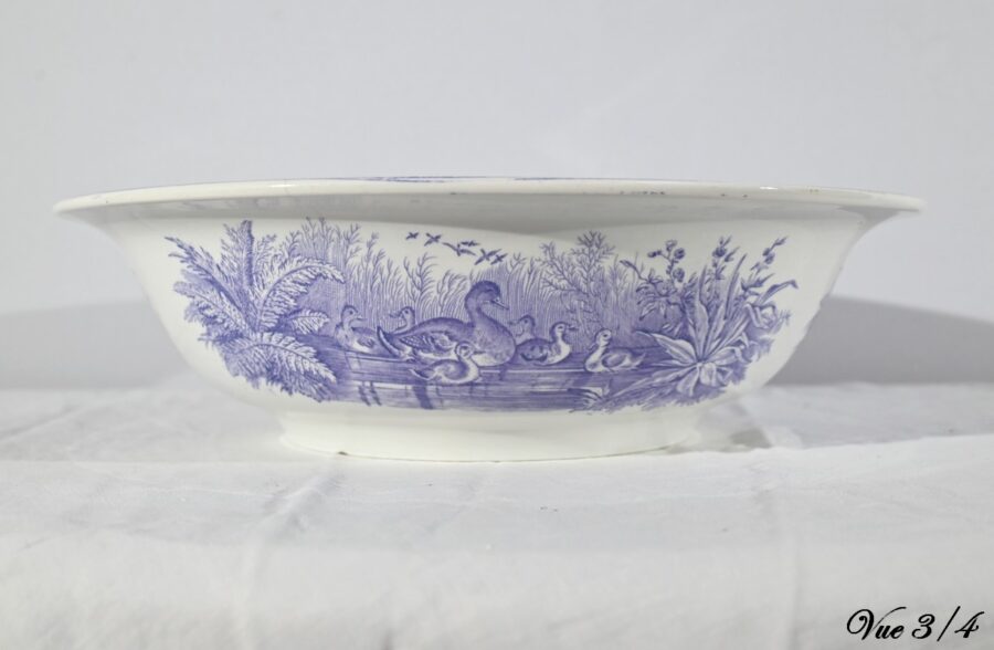 Ensemble de Toilette en Céramique de Sarreguemines, Collection Canards – Fin XIXe – Image 15