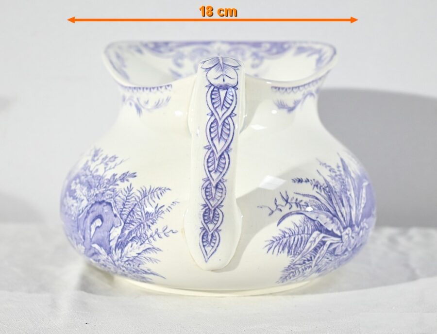 Ensemble de Toilette en Céramique de Sarreguemines, Collection Canards – Fin XIXe – Image 18
