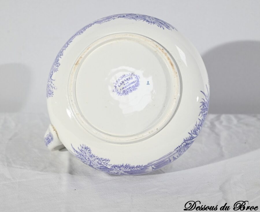Ensemble de Toilette en Céramique de Sarreguemines, Collection Canards – Fin XIXe – Image 22