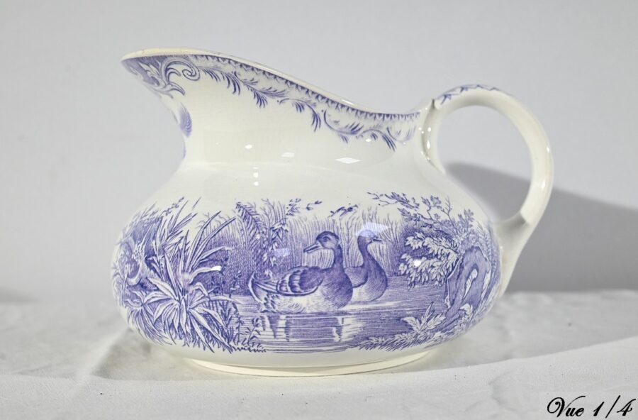 Ensemble de Toilette en Céramique de Sarreguemines, Collection Canards – Fin XIXe – Image 4