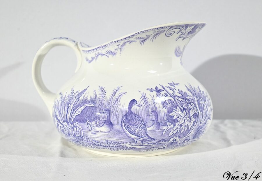 Ensemble de Toilette en Céramique de Sarreguemines, Collection Canards – Fin XIXe – Image 9