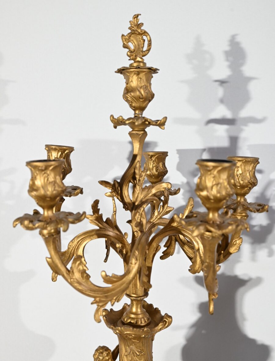 Importante Garniture de Cheminée « La Nuit », signée H.Kossowski II – 1900 – Image 27