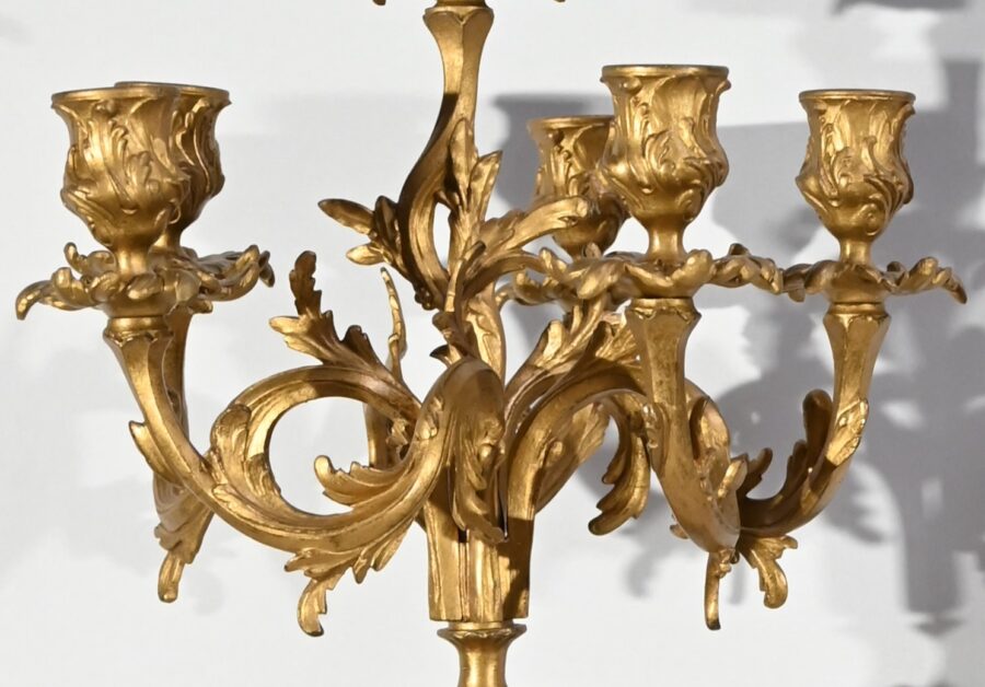 Importante Garniture de Cheminée « La Nuit », signée H.Kossowski II – 1900 – Image 29