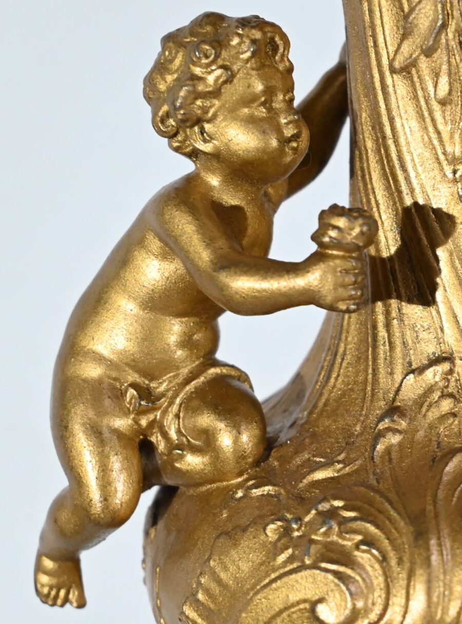Importante Garniture de Cheminée « La Nuit », signée H.Kossowski II – 1900 – Image 33