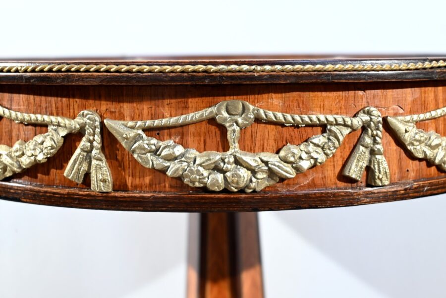 Guéridon en Bois Précieux, style Restauration, époque Napoléon III – Milieu XIXe – Image 10